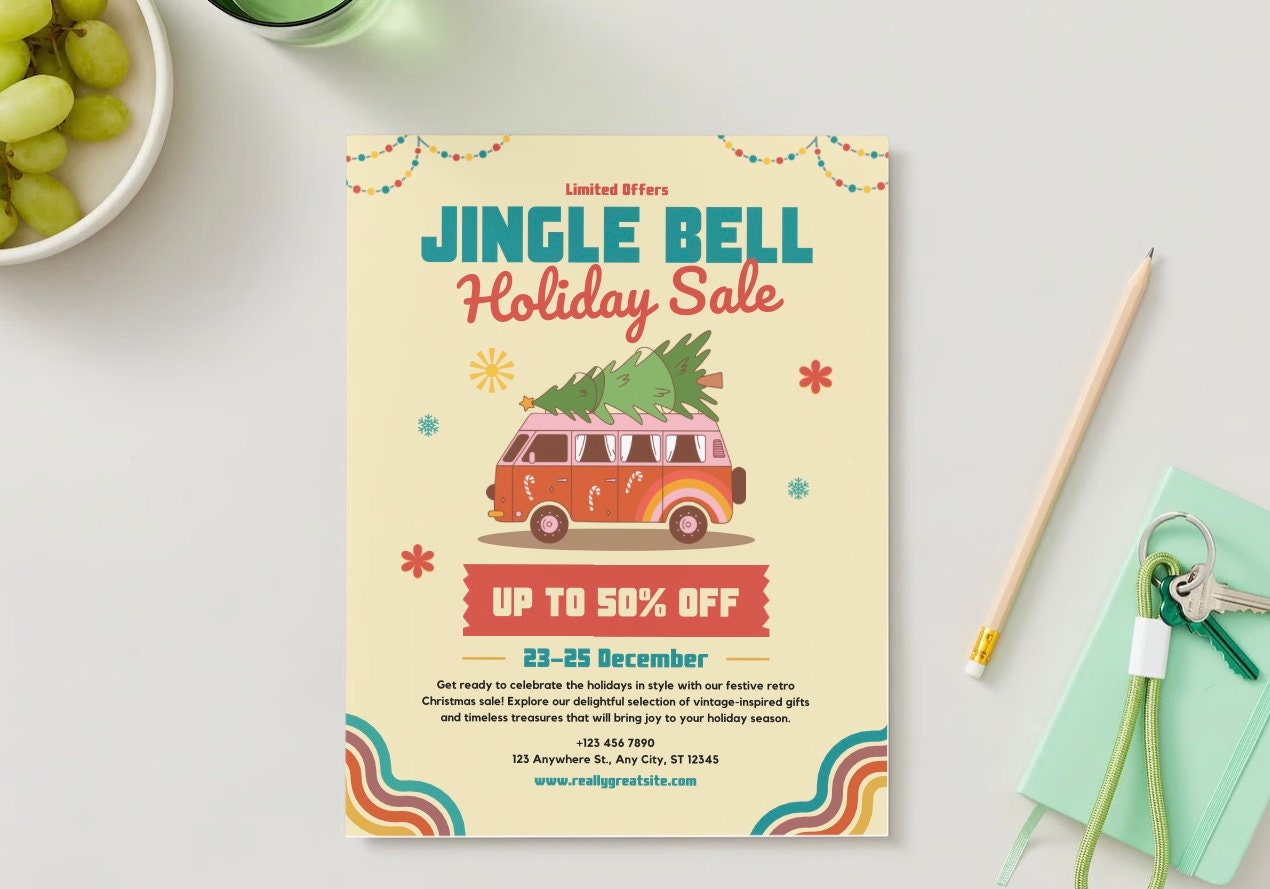 Fresh Custom Flyer Designed for Your Event, Business, Social Media or Newsletter | One Sided Flyer Design
