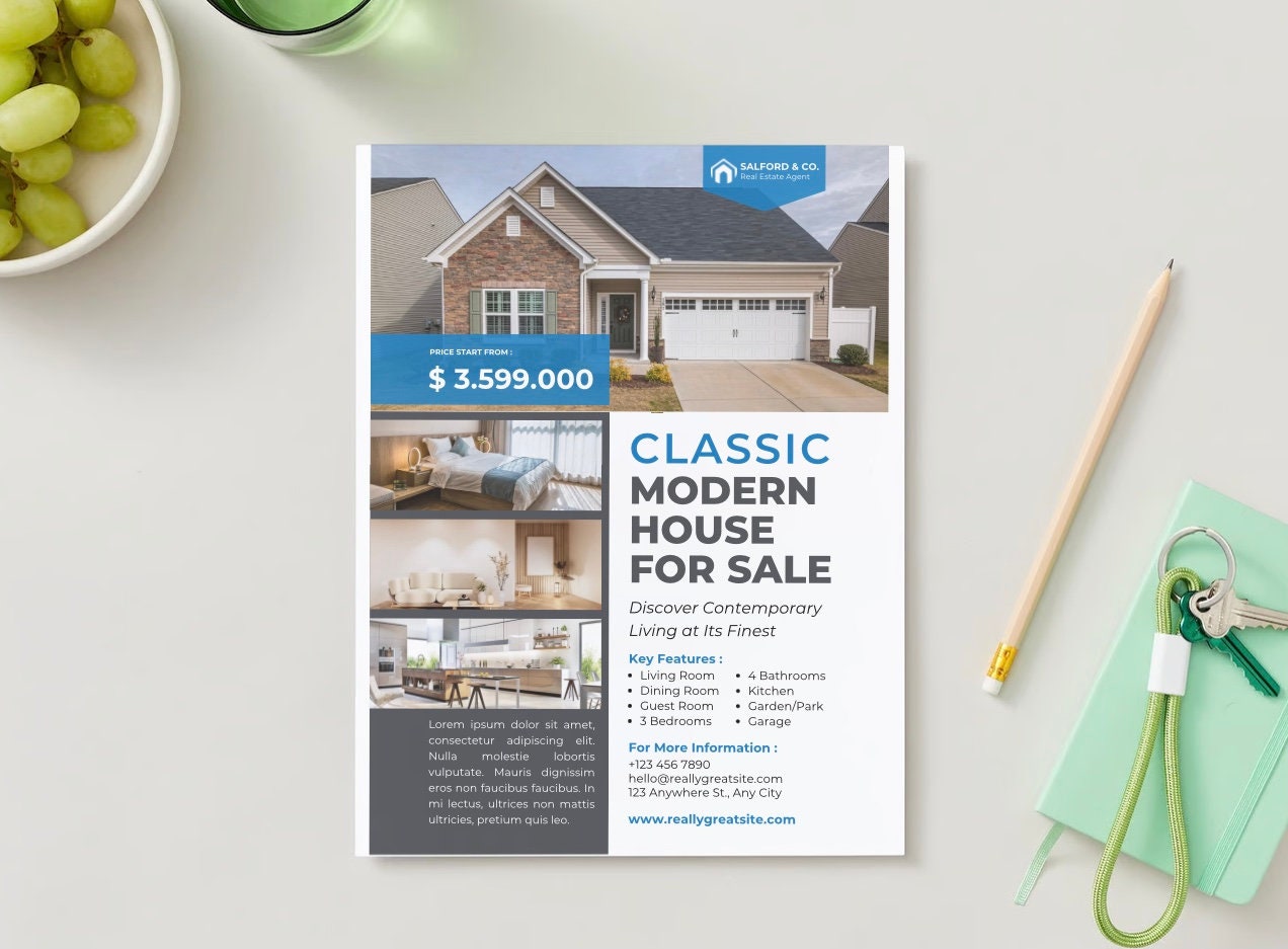 Fresh Custom Flyer Designed for Your Event, Business, Social Media or Newsletter | One Sided Flyer Design