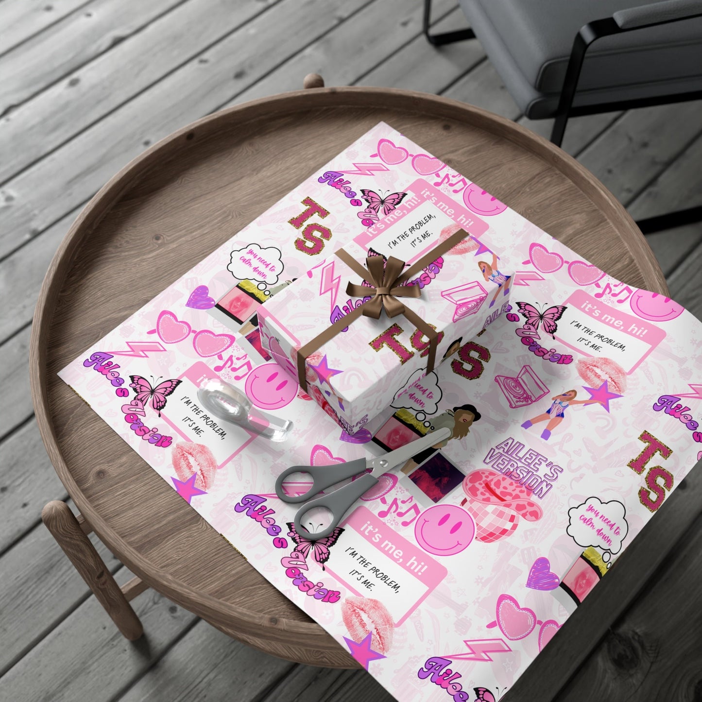 CUSTOM Birthday wrapping paper