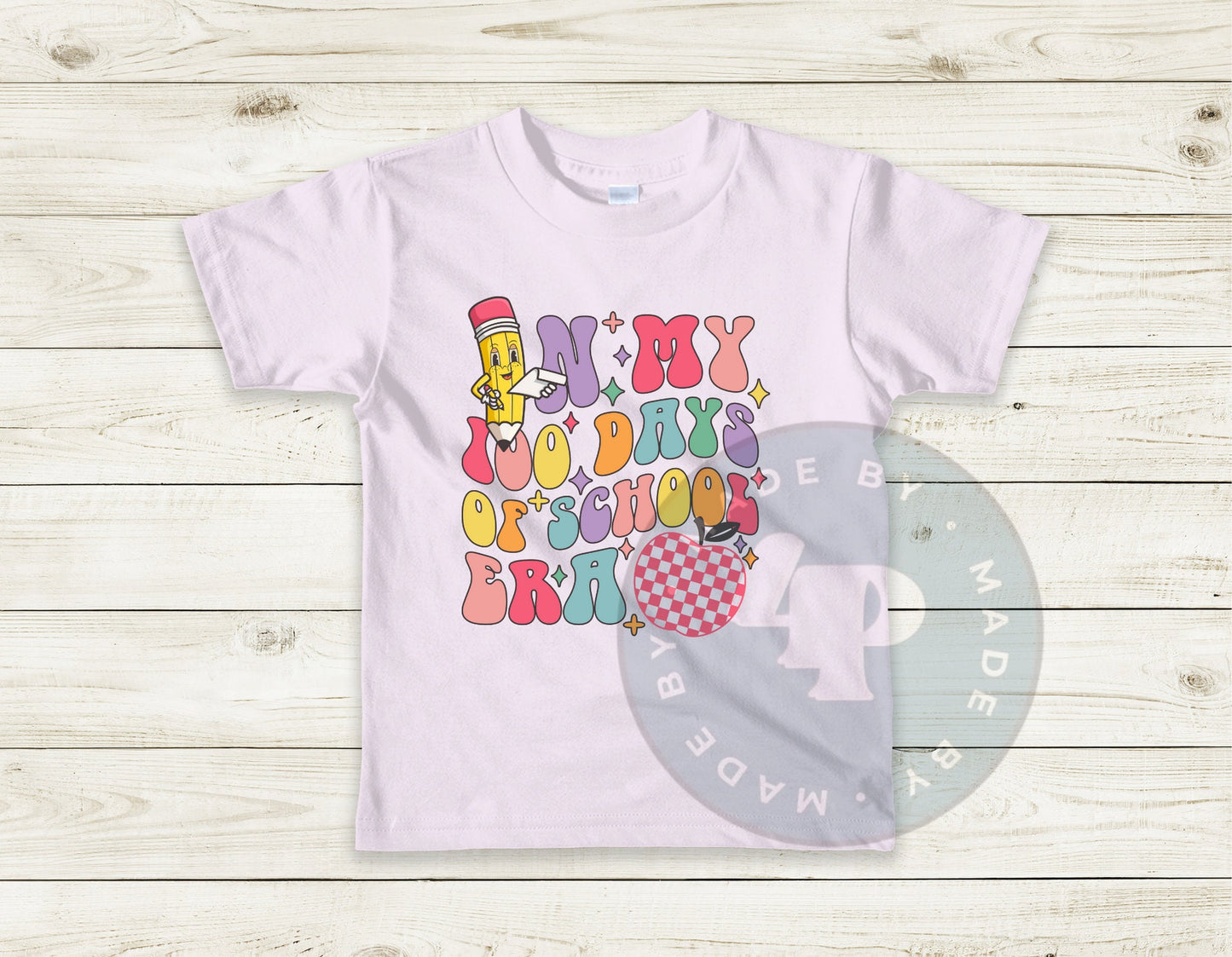 Retro Teacher 100 Days of School Bundle PNG