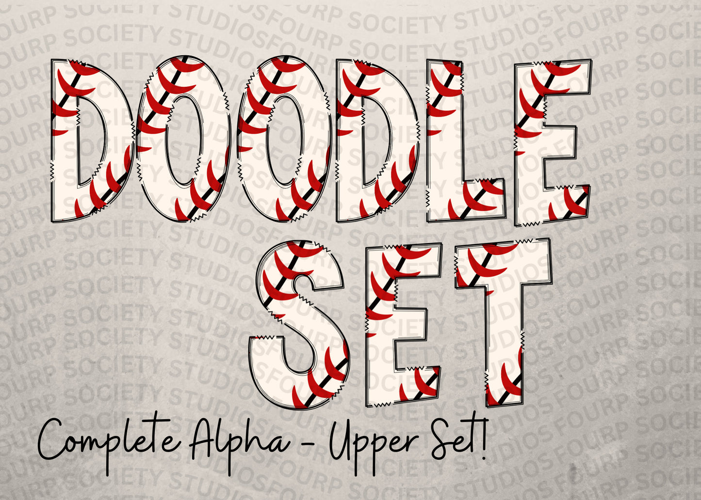 Baseball Upper Case Alphabet Letters PNG, Alphabet Clipart, Baseball Hand Drawn Doodle, Alpha Set Designs PNG, Sporty Font