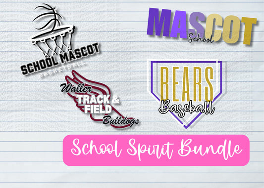 Spirit wear png, baseball png, school mascot, basketball png, softball png, track png, custom high school png