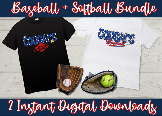Cougar PNG, baseball png, custom png, softball png, play ball png