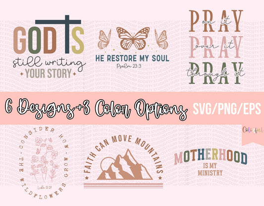 Christian Bundle PNG SVG, EPS, Religious Bundle, Worship bundle, Pray png
