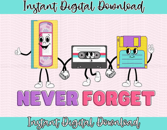 Retro PNG, vintage PNG, Remember When PNG, vhs, floppy disc, tape, musc png, computer supplies png, 90's png
