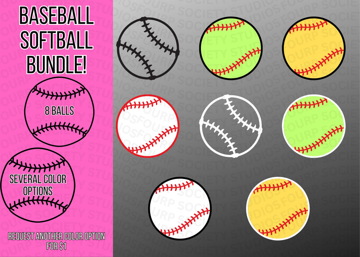 Baseball Softball PNG Bundle, Baseball, Softball, Digital Files, Instant Download, Baseball shirt, Softball Shirt