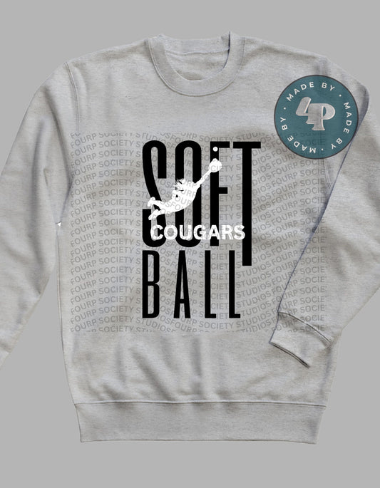 Softball PNG, Softball SVG, girls sports, softball shirt, girls softball png, softball player svg, cougar softball